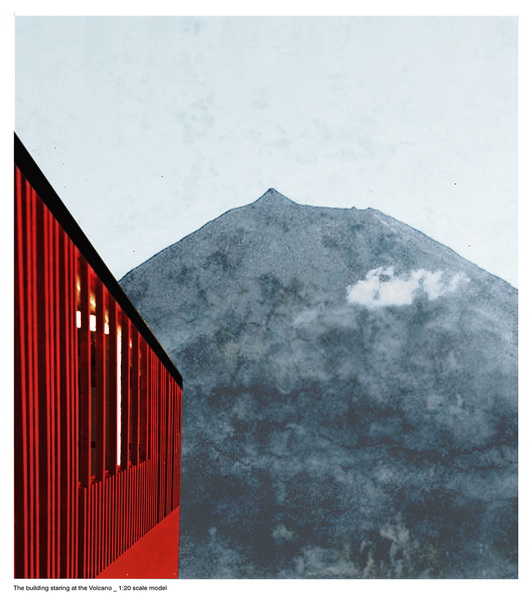 The building staring at the volcano