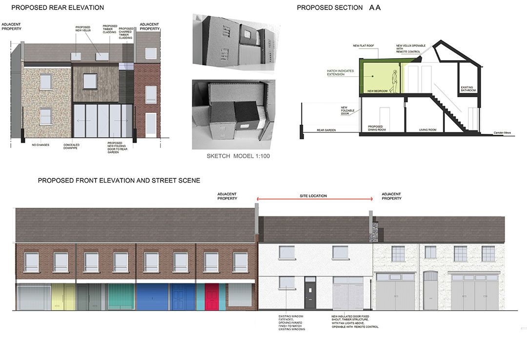 Camden Mews Proposed Elevations