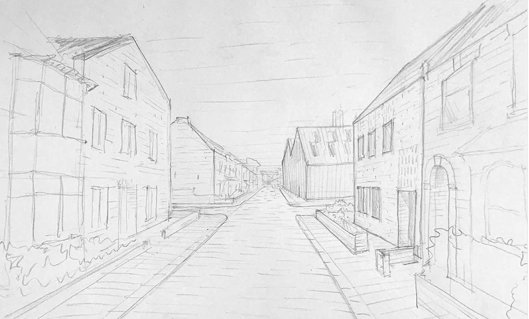 Canterbury Road Drawing By Antonio Romeo