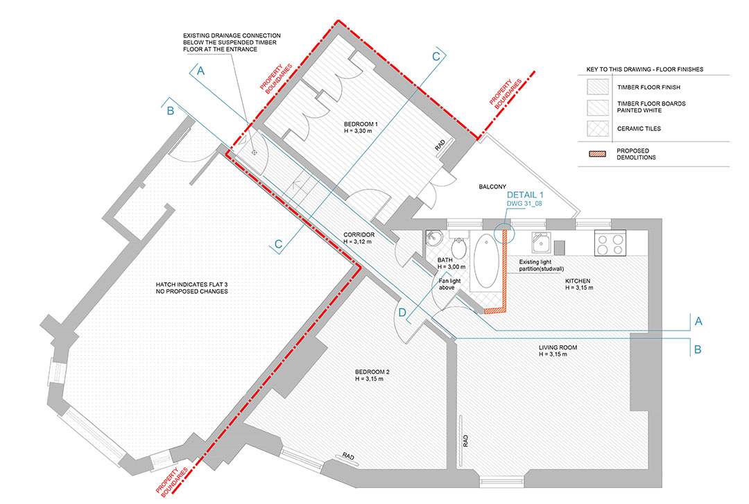 Pembridge square existing layout before design
