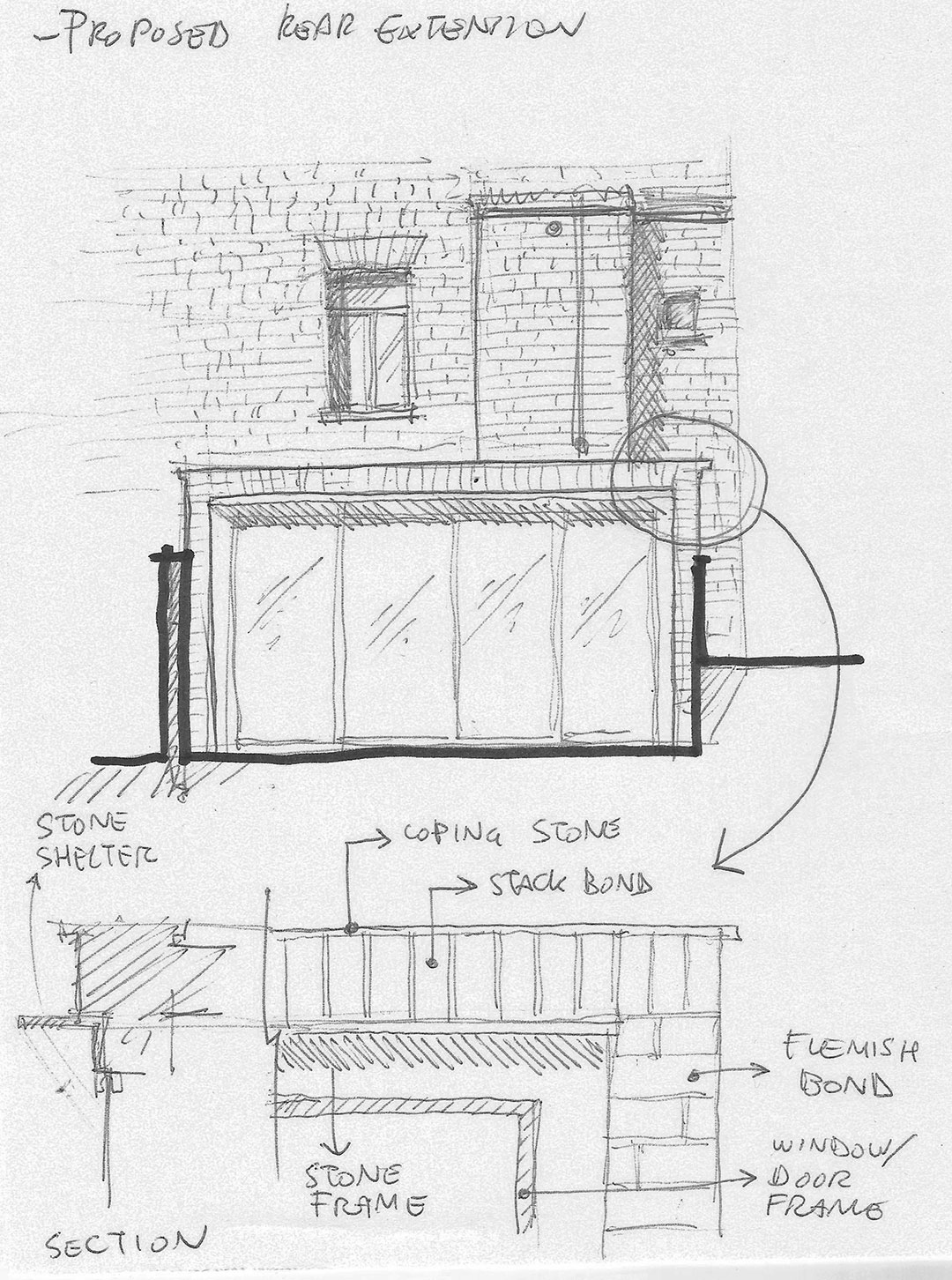 Proposed Rear Extention Sketch