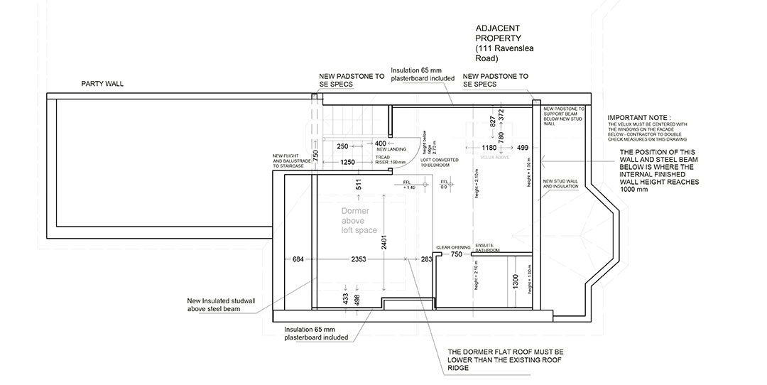 Proposed plan loft conversion