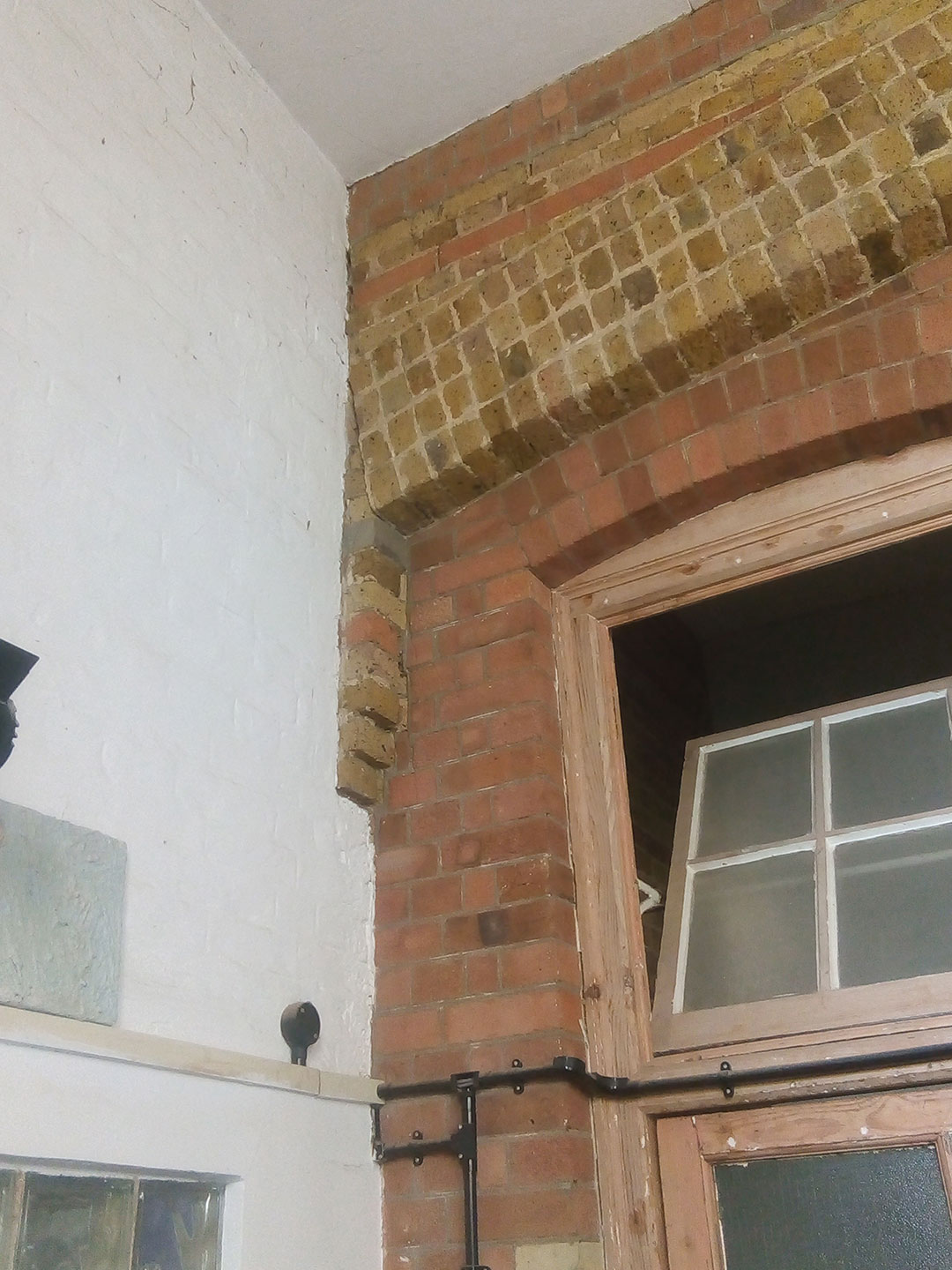 Tabard center brick wall details