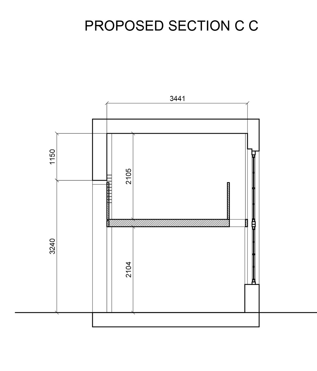 Tabard center proposed section c c