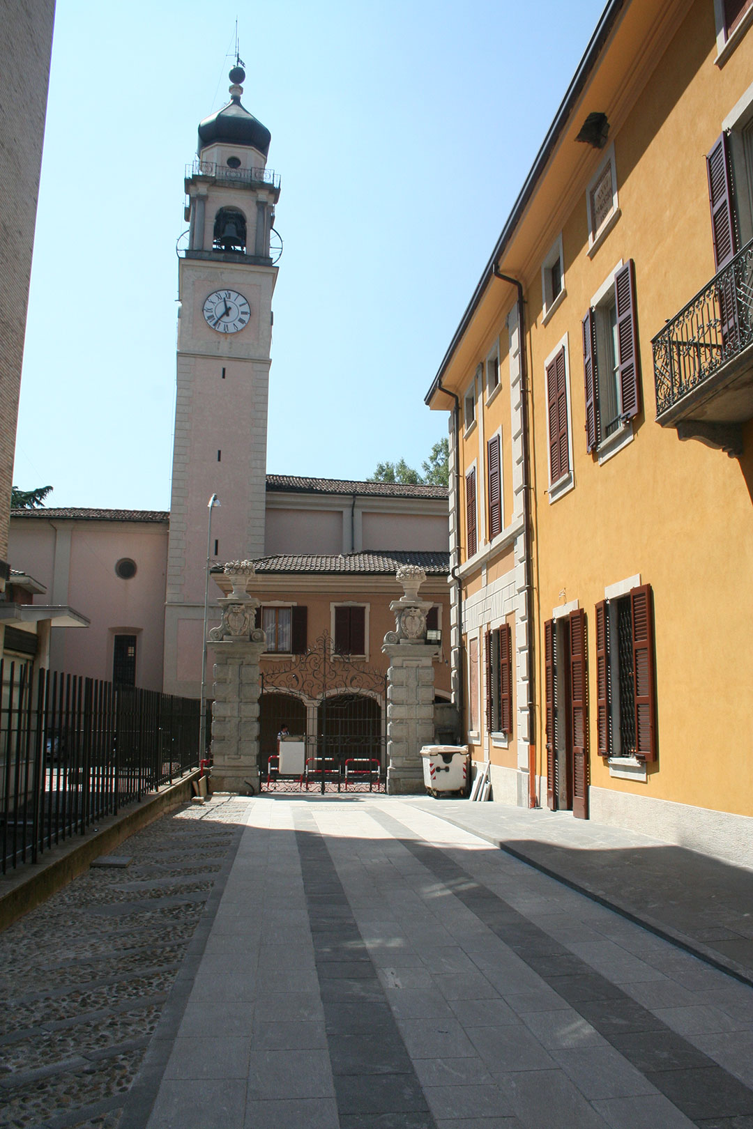 Villa Litta restored building Varese tower view