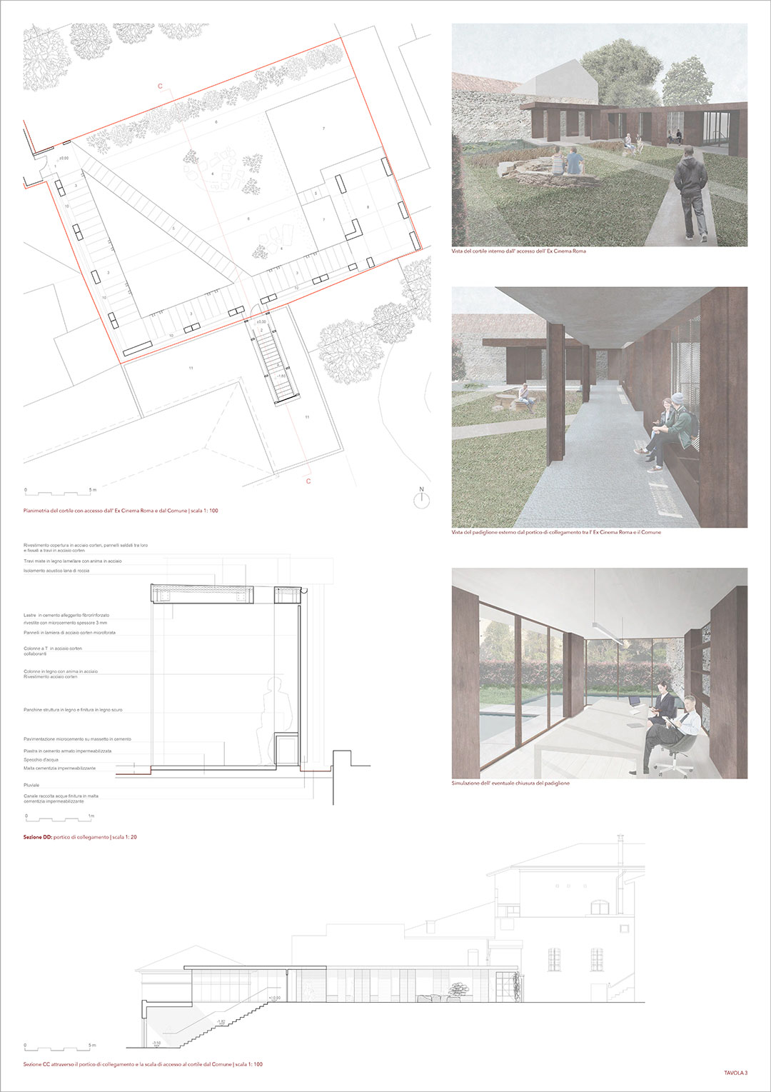 a traditional chiostro Lombardo inspired project