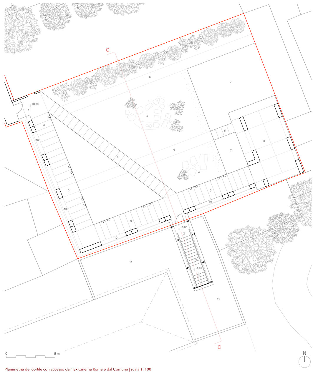 conversion of the listed building plan